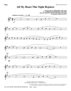 All My Heart This Night Rejoices von Johann Georg Ebeling (Download) 