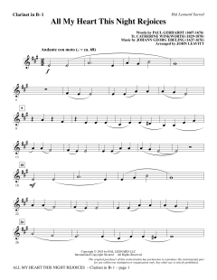 All My Heart This Night Rejoices von Johann Georg Ebeling (Download) 