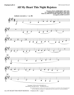 All My Heart This Night Rejoices von Johann Georg Ebeling (Download) 