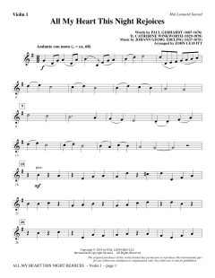 All My Heart This Night Rejoices von Johann Georg Ebeling (Download) 