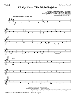 All My Heart This Night Rejoices von Johann Georg Ebeling (Download) 