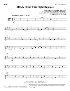 All My Heart This Night Rejoices von Johann Georg Ebeling (Download) 