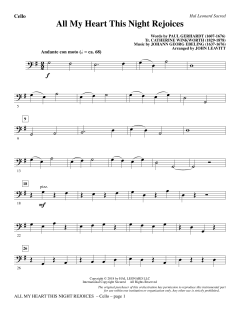 All My Heart This Night Rejoices von Johann Georg Ebeling (Download) 