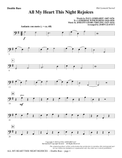 All My Heart This Night Rejoices von Johann Georg Ebeling (Download) 