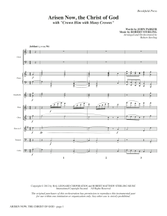 Arisen Now, the Christ of God von Robert Sterling (Download) 