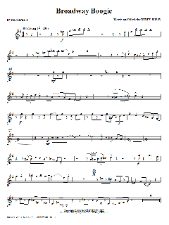 Broadway Boogie INSTRUMENTAL PACK von Kirby Shaw (Download) 