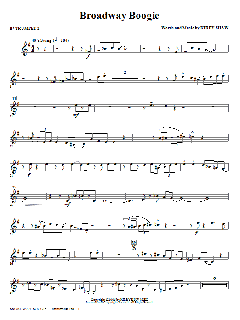 Broadway Boogie INSTRUMENTAL PACK von Kirby Shaw (Download) 