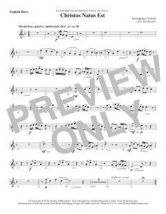 Christus Natus Est von Rosephanye Powell (Download) 