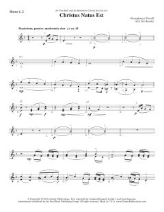 Christus Natus Est von Rosephanye Powell (Download) 