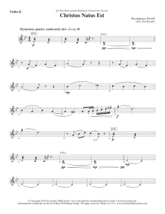 Christus Natus Est von Rosephanye Powell (Download) 