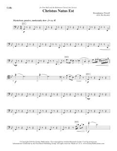 Christus Natus Est von Rosephanye Powell (Download) 