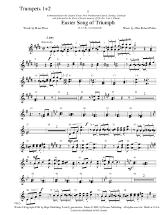 Easter Song Of Triumph von Allan Robert Petker (Download) 