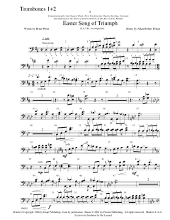 Easter Song Of Triumph von Allan Robert Petker (Download) 