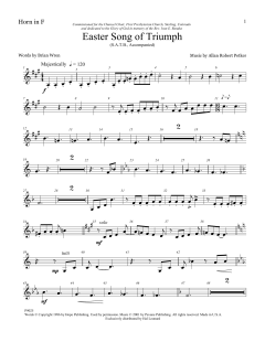 Easter Song Of Triumph von Allan Robert Petker (Download) 