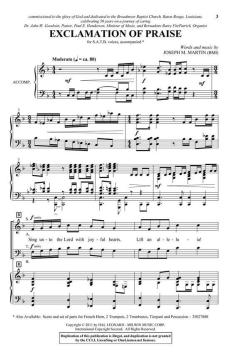 Exclamation of Praise von Joseph M. Martin 