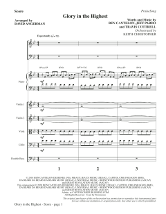 Glory in the Highest von Travis Cottrell (Download) 