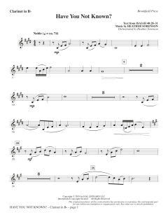 Have You Not Known? von Heather Sorenson (Download) 