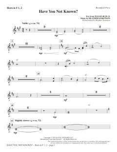 Have You Not Known? von Heather Sorenson (Download) 