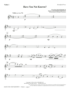 Have You Not Known? von Heather Sorenson (Download) 