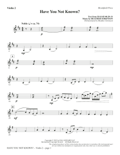 Have You Not Known? von Heather Sorenson (Download) 