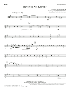 Have You Not Known? von Heather Sorenson (Download) 