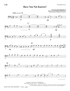 Have You Not Known? von Heather Sorenson (Download) 