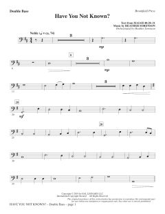 Have You Not Known? von Heather Sorenson (Download) 