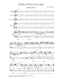 How Little You Are von Nico Muhly (Download) 