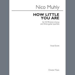How Little You Are von Nico Muhly (Download) 