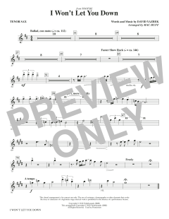 I Won't Let You Down von David Yazbek (Download) 