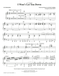 I Won't Let You Down von David Yazbek (Download) 