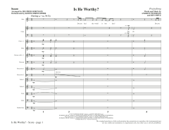 Is He Worthy? (Chamber Orchestra) von Andrew Peterson (Download) 