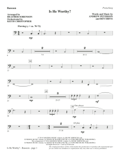 Is He Worthy? (Chamber Orchestra) von Andrew Peterson (Download) 