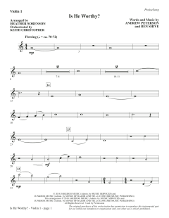 Is He Worthy? (Chamber Orchestra) von Andrew Peterson (Download) 