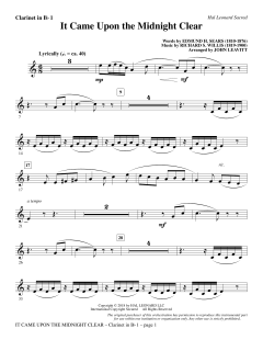 It Came Upon the Midnight Clear von Richard Storrs Willis (Download) 