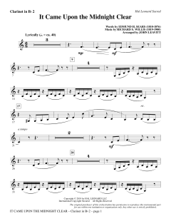 It Came Upon the Midnight Clear von Richard Storrs Willis (Download) 