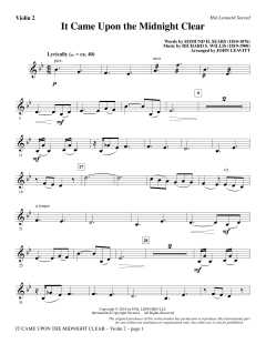 It Came Upon the Midnight Clear von Richard Storrs Willis (Download) 