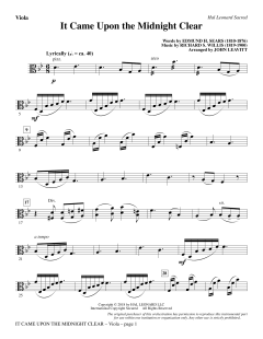 It Came Upon the Midnight Clear von Richard Storrs Willis (Download) 