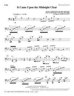 It Came Upon the Midnight Clear von Richard Storrs Willis (Download) 