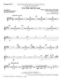 It Is Well with My Soul von Philip Paul Bliss (Download) 