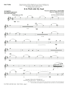 It Is Well with My Soul von Philip Paul Bliss (Download) 