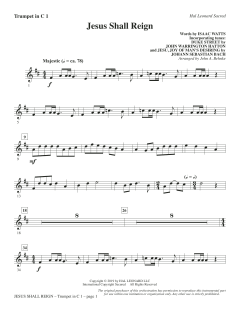 Jesus Shall Reign von Johann Sebastian Bach (Download) 