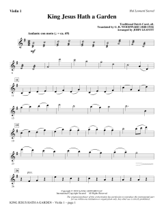 King Jesus Hath a Garden (Download) 