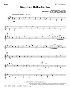 King Jesus Hath a Garden (Download) 