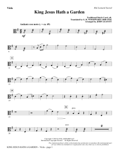 King Jesus Hath a Garden (Download) 