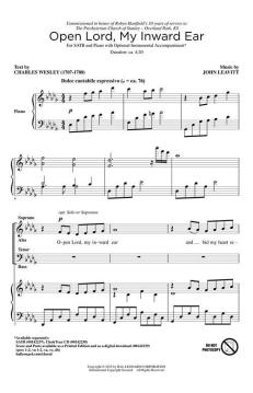 Open Lord, My Inward Ear von John Leavitt (Download) 