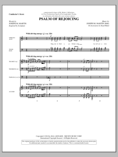 Psalm of Rejoicing von Joseph M. Martin (Download) 