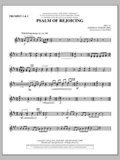 Psalm of Rejoicing von Joseph M. Martin (Download) 