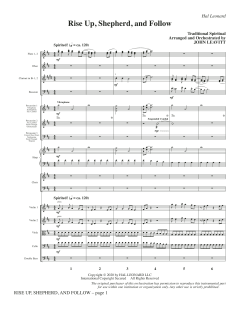 Rise Up, Shepherd, and Follow (Download) 