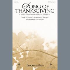 Song of Thanksgiving von Conrad Kocher (Download) 